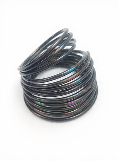 colorful metallic churiya set 12