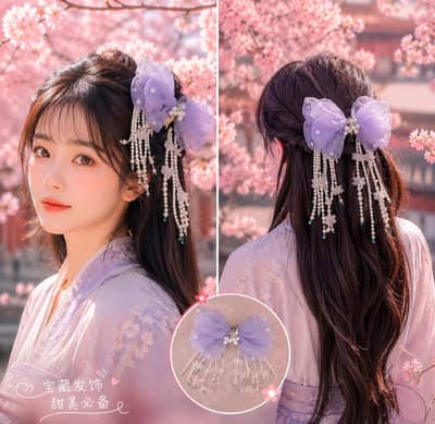  Handmade Chinese Inspired Aesthetic Hairband 