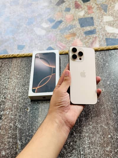 iphone 16 Pro Max with Box 256GB Brand New Condition Genuine Waterpack