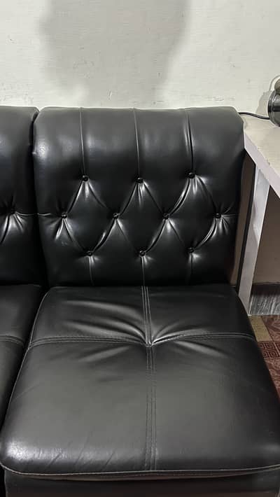 Luxury Black Sofa Set