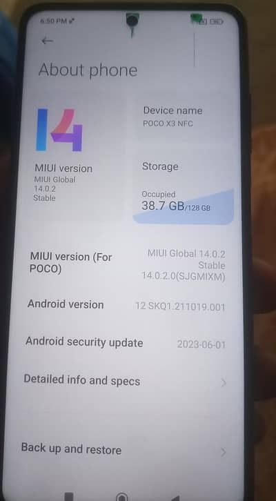 Poco X3 NFC. . . . . 6+2/128. . . . . 8/10. . . . Exchange possible