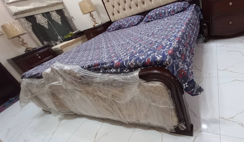 Wooden Solid Bed Set 3