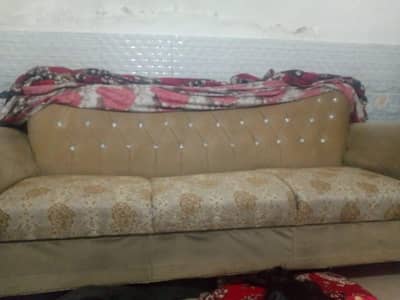 sofa set with two single and 1 three seater