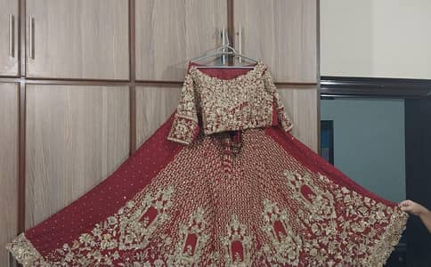 Bridal dress in Kora dabka design