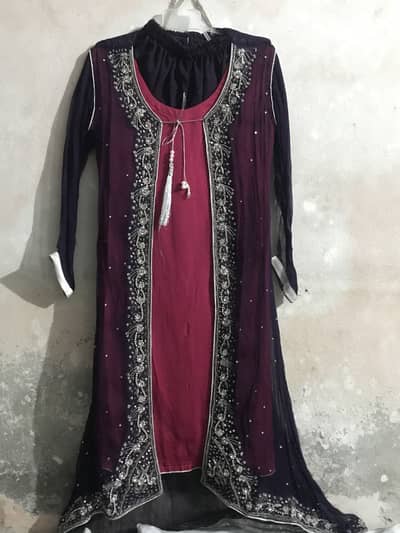 Pink purple gown fancy