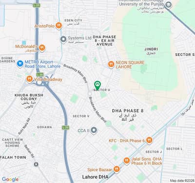 Prominently-Located Commercial Plot Available In DHA Phase 8 - Block U For sale
