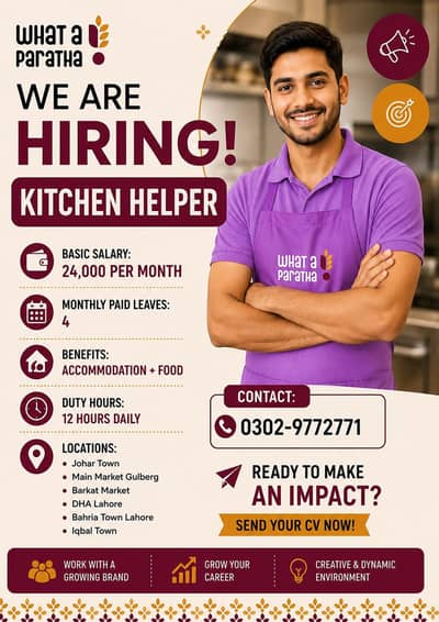 what a paratha Staff Required