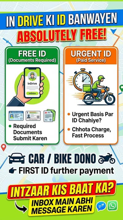INDRIVE ID,S HUM SY BANWAIN BILKUL FREE