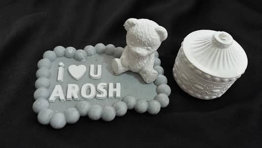 Personalised Name Teddy Gift With jewellery holding box