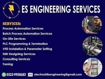 PLC VFD HMI and Industrial Services Available