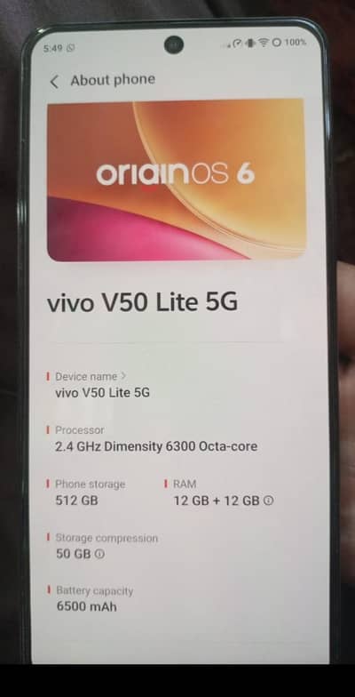 vivo v 50 lite 12+12.512