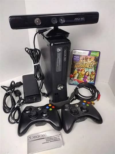 Xbox 360 with Kinect – Full Gaming Setup / console