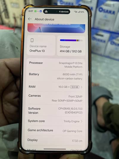 OnePlus 13 16/512 Official PTA Approved waterpack Full Box available