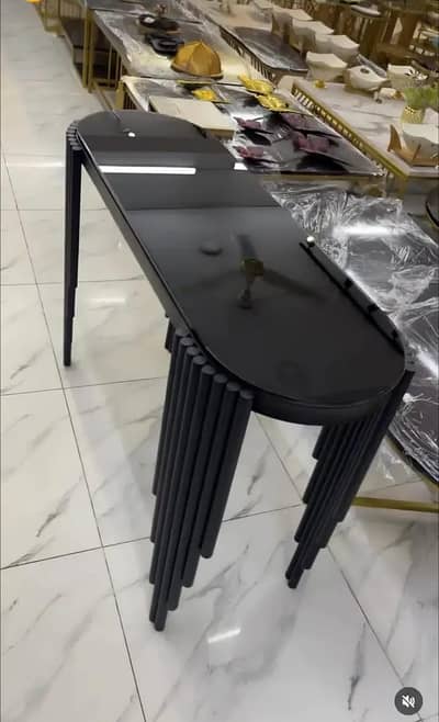 black lawn table side table