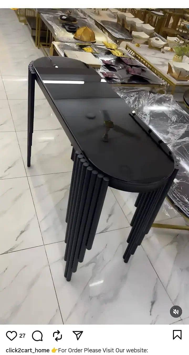 black lawn table side table 1