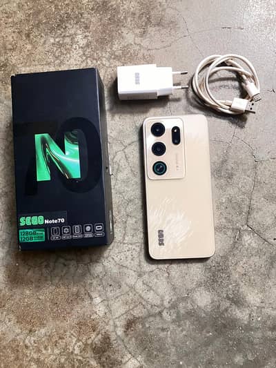 Sego Note 70 complete saman 4+4 12GB 128GB silled pack All okay