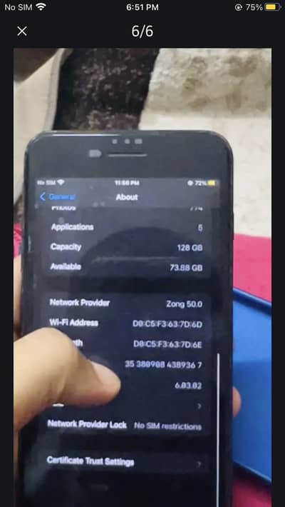 iPhone 7 Plus  pta approved 128gb