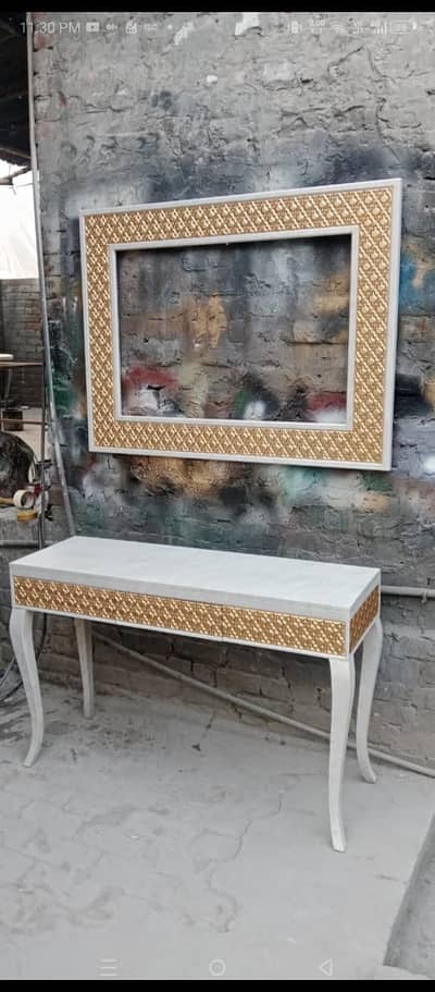 Console Tables - console table with mirror - Luxury console - carved