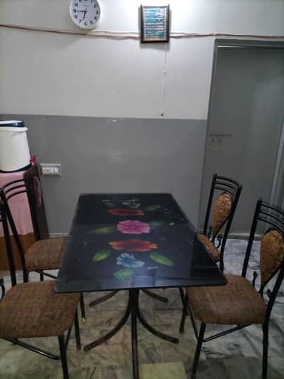 Dining table with four chairs