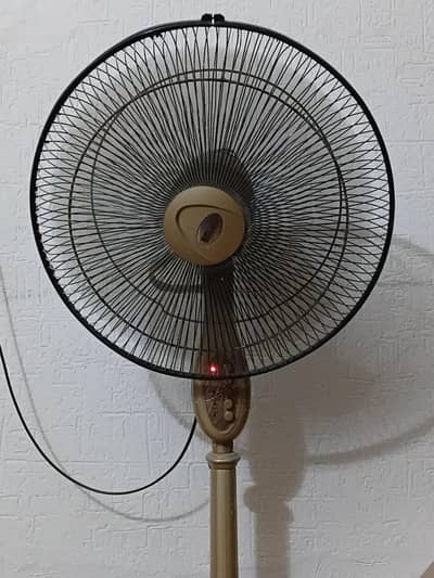 Gold finished Pedestal fan