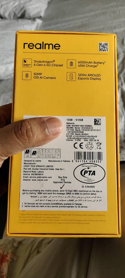 Realme 14 26Gb / 512 in 6 month warranyy