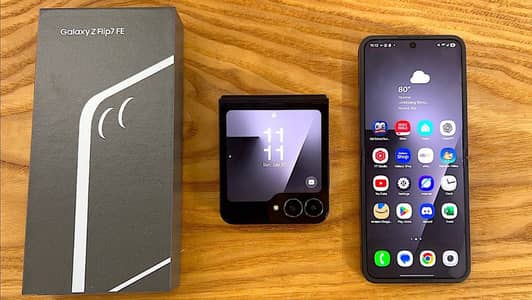 samsung z flip 7 FE just box open complete sim time