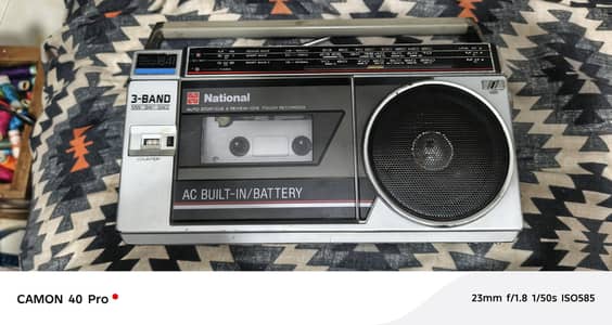national radio cassette recorder