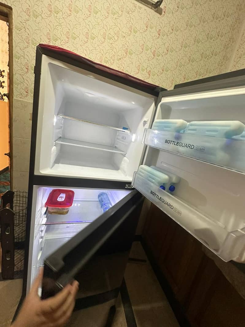 medium size fridge. 3
