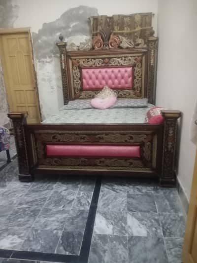 king size double bed without mattress