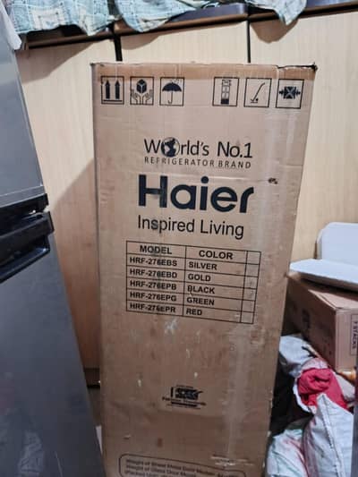 Brand New Haier HRF-276 Black Glass | Box Packed | Never Used