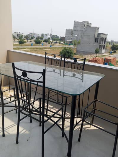 Modern 6-Seater Glass Dining Set for Sale