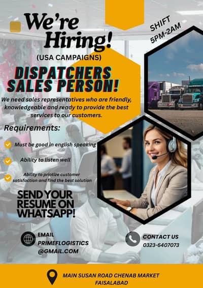 Truck Dispatching Sales agent
