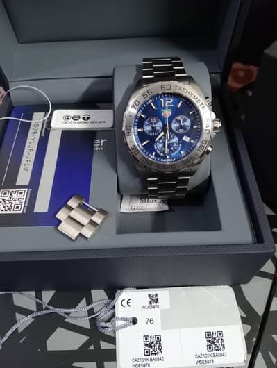 Tag Heuer Formula 1 Chronograph blue dial. Tag Heuer for sale