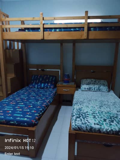 children bedroom double bed