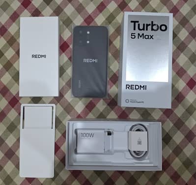 Xiaomi Redmi Turbo 5 Max, Black, 16GB + 256GB, Brand New | Box Opened
