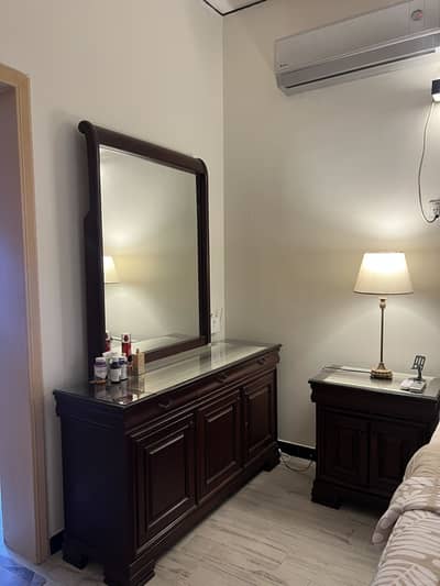 Branded bed with dresser king size