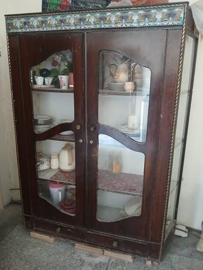dubal door Wooden Showcase&glass