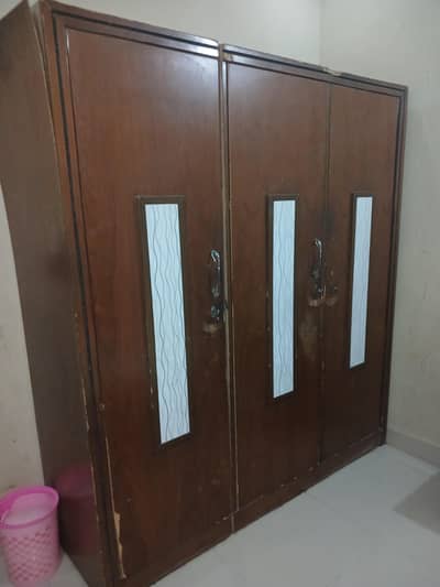 Bed, 2 side tables, dressing,  wardrobe