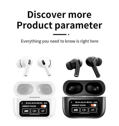 Premium Wireless Earbuds ANC+ Bluetooth 5.4 White
