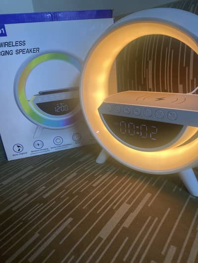BT-3401 LED Wireless Charging Speaker 