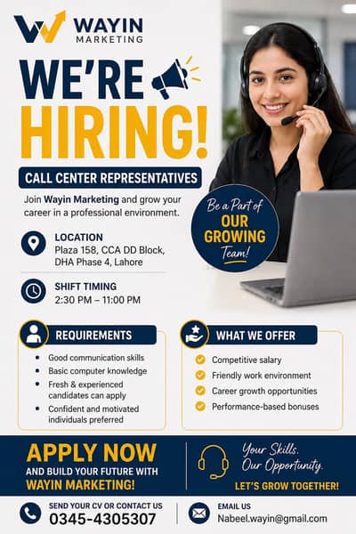 Job for Call Center (TSR)