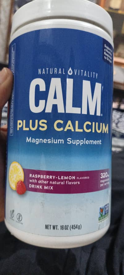 Natural vitality, calm magnesium supplement