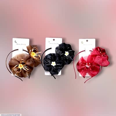 Beautiful Handmade Flower Hair Bands & Clips for Girls