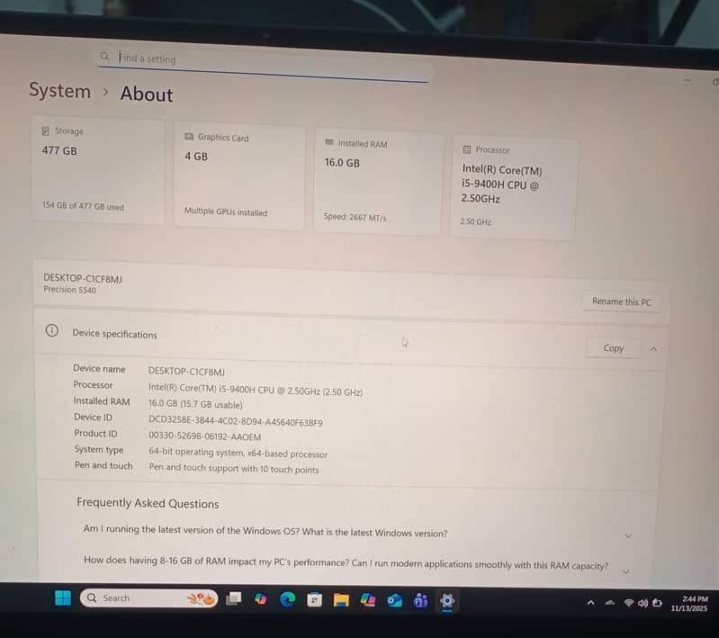 Dell Precision 5540 2