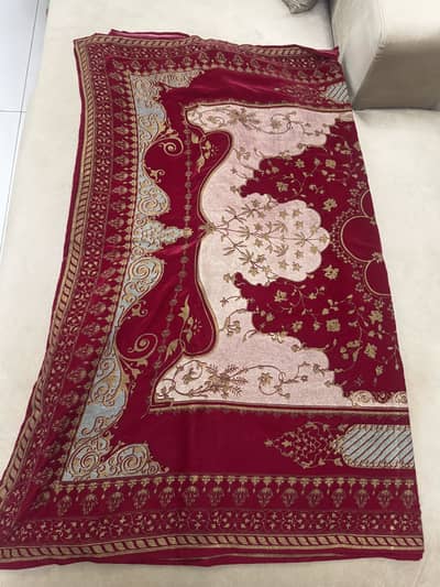Sana Safinaz Raw Silk with Velevt Shawl