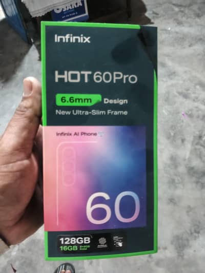 only box opan  infinax hot 60 paro  16 gp 128 gp  display fingerprint