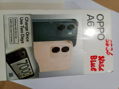 OPPO A6 (8GB/256GB) Sapphire Blue-Just Box Open-Non-Active