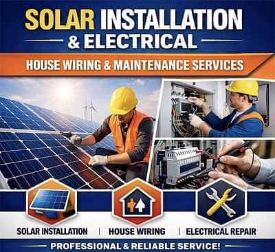 Mian solar and cctv installation