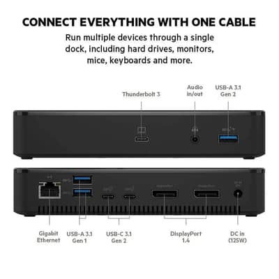 Belkin Thunderbolt 3 plus Docking Station, External Displays, USB Hub