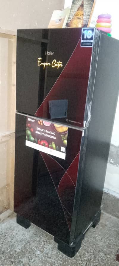 Haier smart invertor HRF 246 IPRA RED GLASS